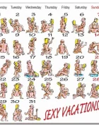 Diablo Picante Magnet Calendar Kamasutra 31 de Pozitii Sexuale