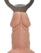 DIVERTY SEX Deschizator de Sticle Forma Penis Realist Bej