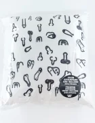 DIVERTY SEX Perna cu Modele Penis 30x30 cm Alb