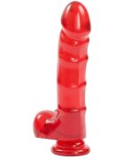 Doc Johnson Dildo Realist cu Ventuza PVC Rosu 19 cm