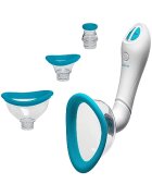 Doc Johnson Pompa Bloom Intimate Body 4 Accesorii Vibrating&Sucking Alb/Albastru