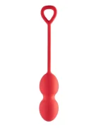 DREAM toys Bile Vaginale pentru Exercitii Kegel Playful Drops Silicon Rosu 17.5 cm