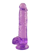 DREAM toys Dildo Realist Funky Fizz cu Ventuza TPE Mov 19 cm
