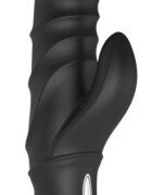 DREAM toys Vibrator Rabbit Triton 10 Moduri Vibratii Silicon Lichid USB Negru 23 cm Midnight Magic