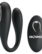 EROSPACE Stimulator Astro Remote Control 12 Moduri Vibratii Puternice Silicon USB Negru