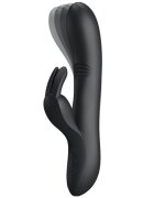 EROSPACE Vibrator Gemini Bending Silicon USB Negru 21 cm