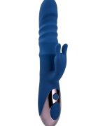Evolved Novelties Vibrator Iepuras The Ringer 10 Moduri Stimulatoare Thrusting Silicon USB Albastru 23.8 cm