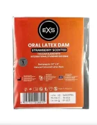 EXS Protectie Sex Oral din Latex Aroma Capsuni