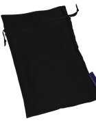 FairyGasm Saculet Satinat pentru Depozitare Negru Large 22x12 cm