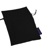 FairyGasm Saculet Satinat pentru Depozitare Negru Medium 17x12 cm