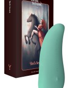 FairyGasm Vibrator ThrillLeaf 10 Moduri Vibratii Silicon USB Verde 9.8 cm