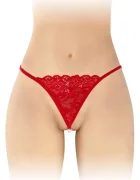 Fashion Secret Bikini cu Snur de Margele Dantela Rosie S-L