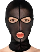 Fetish Tentation Masca din Plasa Fina Transparenta Negru
