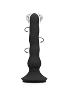FIST IT Vibrator Waze Rider Bile Rotative Vibratii Intense Silicon USB Magnetic Negru 23 cm
