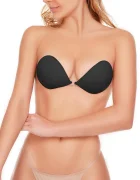FIT Cupe Adezive fara Bretele Interior cu Silicon Cupa C Negru