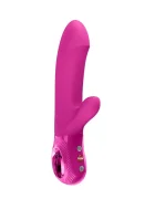 Fun Factory Vibrator Bi Stronic Embrace 8 Moduri de Impingere 6 Tipuri de Vibratii Silicon USB Magenta 21.7 cm