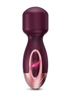 Global Novelties Mini Wand Zola 7 Moduri Vibratii Silicon USB Burgundy 12.3 cm