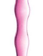 Glossy Dildo No 10 Sticla Ultra Rezistenta Roz 17 cm