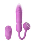 Good Vibes Only Vibrator Flyn Remote Control 10 Moduri Impingere 10 Moduri Vibratii Silicon USB Roz 12 cm