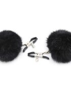 Guilty Toys Clame Sfarcuri Fluffy Pom-Pom Negru