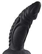 Guilty Toys Dildo Dino cu Ventuza Silicon Lichid Negru 20 cm