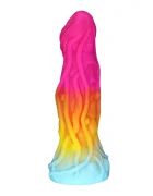 Guilty Toys Dildo Fantasy Alien cu Ventuza Silicon Lichid Multicolor 20.3 cm