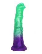 Guilty Toys Dildo Premium Horse cu Ventuza Silicon Lichid Verde/Mov 19.5 cm