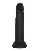 Guilty Toys Dildo Realist Leon cu Ventuza Silicon Lichid Negru 16.8 cm