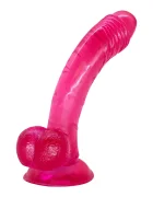Guilty Toys Dildo Realist Rob cu Ventuza la Baza TPE Premium Roz 18.7 cm