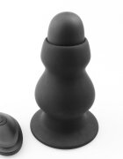 Guilty Toys Dop Anal Lewis 10 Moduri Vibratii Remote Control Silicon USB Negru 10 cm Backdoor Pleasure