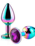 Guilty Toys Dop Anal Metalic Large Multicolor Piatra Mov Inchis