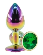 Guilty Toys Dop Anal Metalic Medium Multicolor Piatra Verde Inchis
