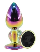 Guilty Toys Dop Anal Metalic Small Multicolor Piatra Neagra