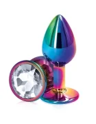 Guilty Toys Dop Anal Metalic Small Multicolor Piatra Transparent