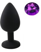 Guilty Toys Dop Anal Silicone Buttplug Large Silicon Negru/Mov