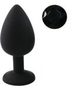 Guilty Toys Dop Anal Silicone Buttplug Large Silicon Negru/Negru