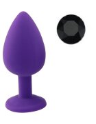 Guilty Toys Dop Anal Silicone Buttplug Medium Mov/Negru