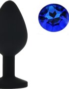 Guilty Toys Dop Anal Silicone Buttplug Medium Negru/Albastru