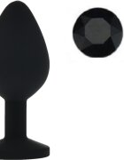 Guilty Toys Dop Anal Silicone Buttplug Medium Negru/Negru