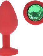 Guilty Toys Dop Anal Silicone Buttplug Medium Rosu/Verde