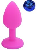 Guilty Toys Dop Anal Silicone Buttplug. Medium. Roz/Albastru.