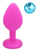 Guilty Toys Dop Anal Silicone Buttplug Medium Roz/Albastru Deschis