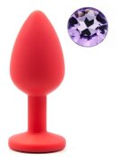 Guilty Toys Dop Anal Silicone Buttplug. Small. Rosu/Mov Deschis.