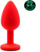 Guilty Toys Dop Anal Silicone Buttplug Small Rosu/Verde