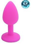 Guilty Toys Dop Anal Silicone Buttplug Small Roz/Albastru Deschis