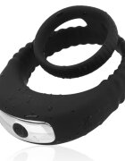 Guilty Toys Inel Penis Mario 10 Moduri Vibratii Silicon USB Magnetic Negru Mighty Warrior