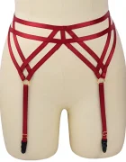 Guilty Toys Portjartier din Benzi Satinate Seductive Rosu S-L