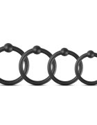 Guilty Toys Set 4 Inele Erectie Quattro Silicon Negru