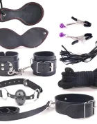 Guilty Toys Set BDSM 8 Piese Dungeon KIT Negru