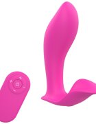 Guilty Toys Stimulator Cherry Blossom 10 Moduri Vibratii Remote Control Silicon Lichid USB Roz 11 cm